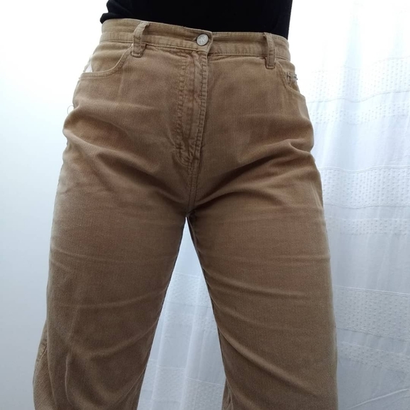 Calvin Klein Corduroy Khaki Mom Pants - Picture 7 of 8